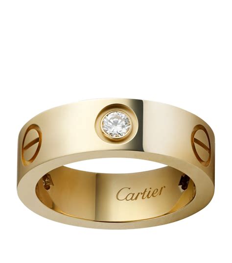 gold cartier love ring|cartier love ring real gold.